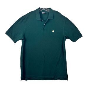 BROOKS BROTHERS EUC Classic Preppy Hunter Green Short Sleeve Golf Polo Size XL